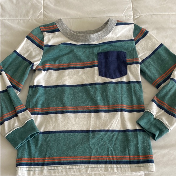 Kids' Long Sleeve Raglan and Striped Tees - Picture 2 of 7